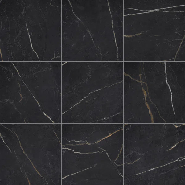 Perpetuo 12" x 12" Porcelain Marble Look Floor & Wall Tile | Wayfair North America