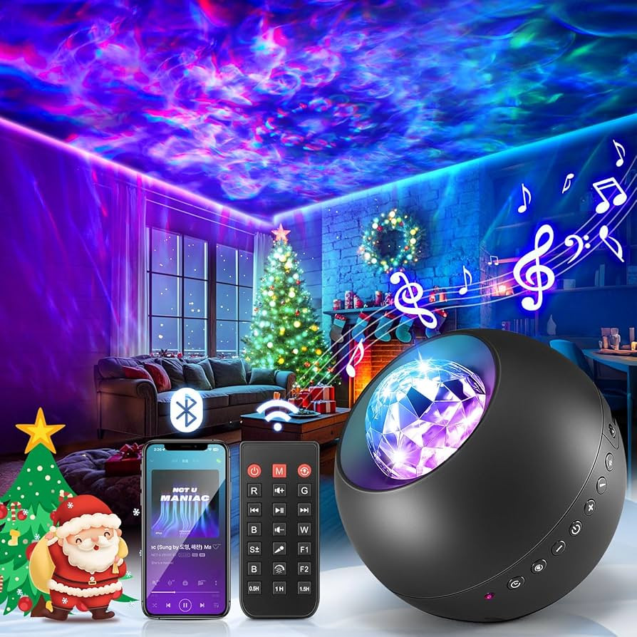 One Fire Galaxy Projector, Vibrant Galaxy Light Projector, White Noise & Bluetooth Room Lights fo... | Amazon (US)