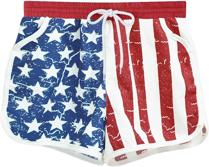 BesserBay Girl's Summer Adorable Beach Boardshorts Drawstring Swim Trunk 3-14 Years | Amazon (US)