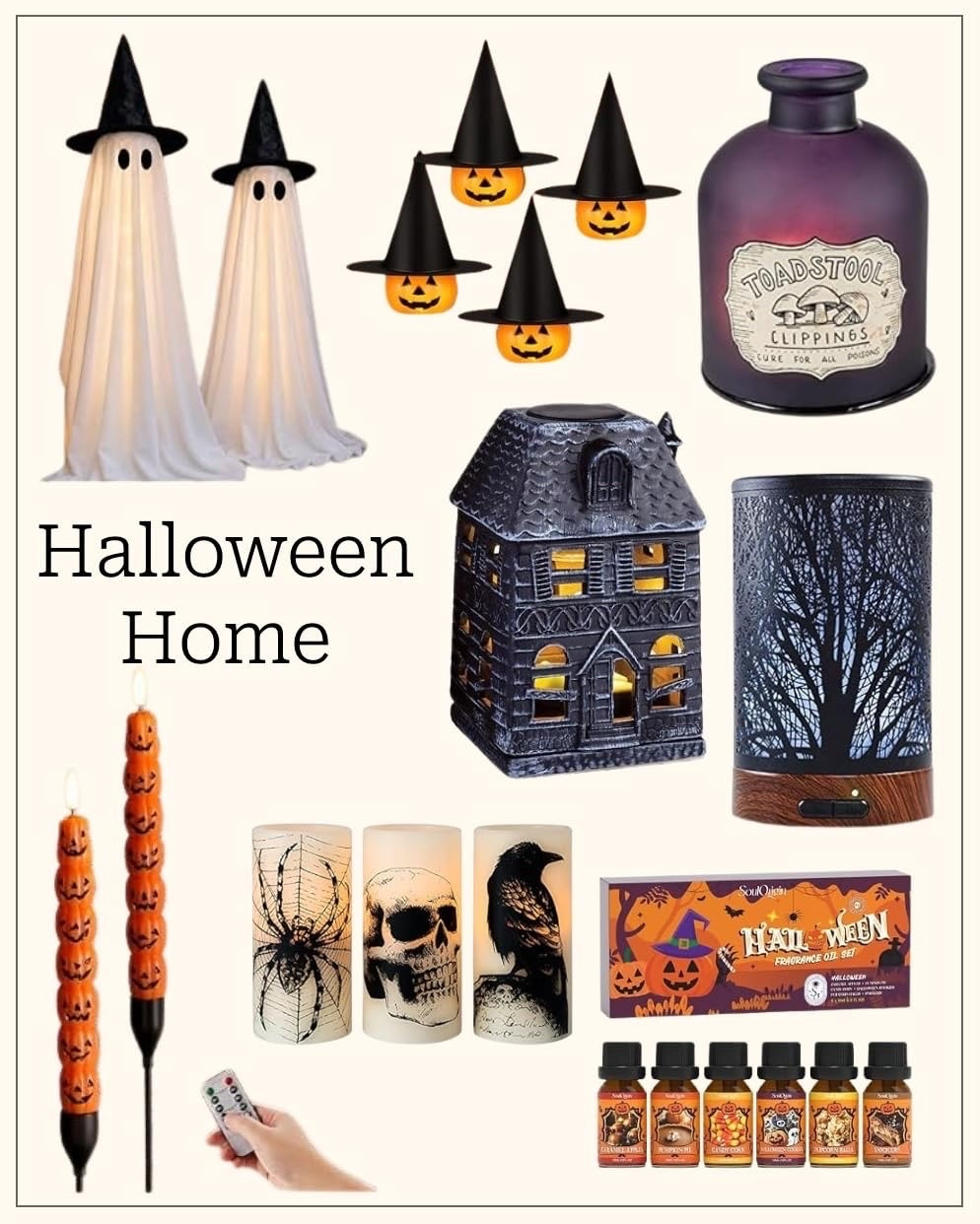 A few Halloween pieces that instantly make the house feel ready for the season. 🎃 Simple, cozy, and just enough to bring a little fall magic home. 🖤

Halloween decor, fall home, cozy vibes, seasonal styling, home decor, spooky season, LTK Home

#LTKSeasonal #LTKHome