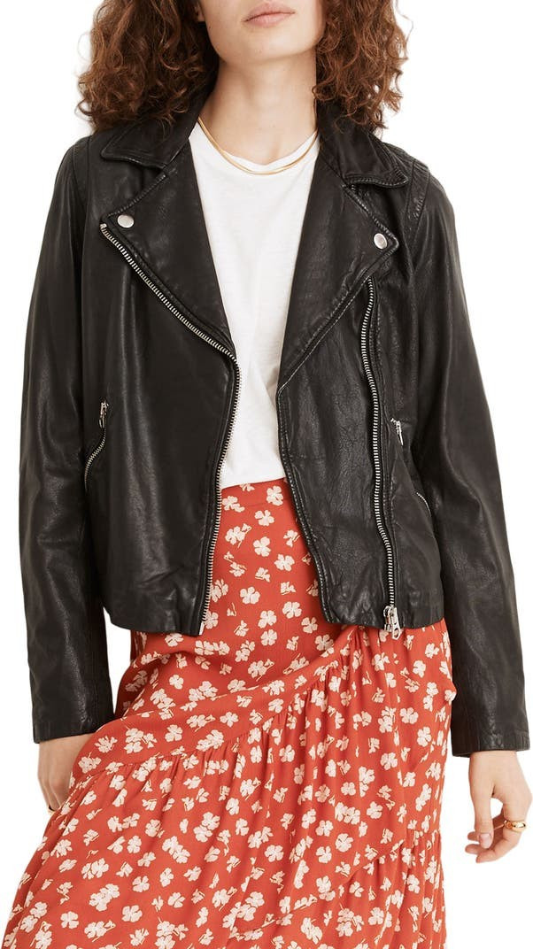 Washed Leather Moto Jacket | Nordstrom | Nordstrom