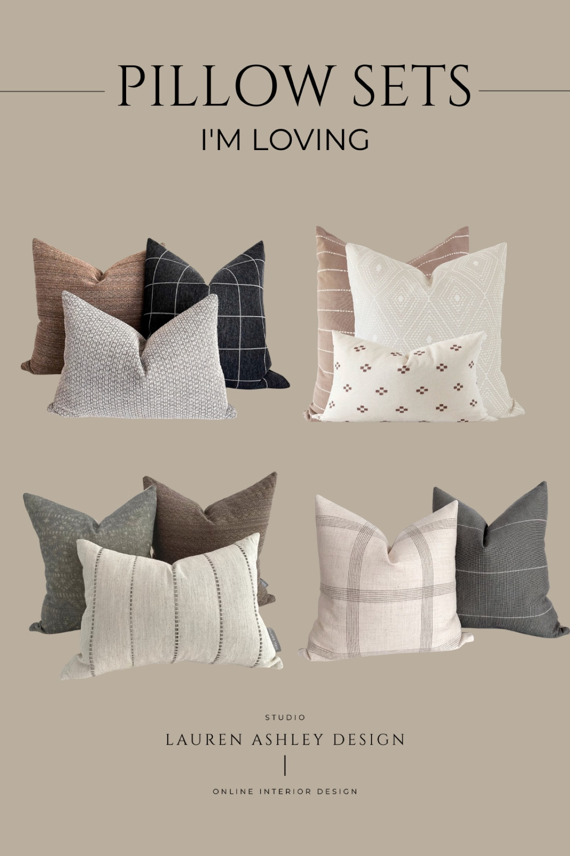 Stop stressing over throw pillows and let someone else do the work for you! These are some stunning pillow set combinations that would bring any space to life! Pillow combinations, throw pillows, textiles, home decor, interior design, Studio McGee Style, Amber Interiors Style, Etsy finds

#LTKFind #LTKhome