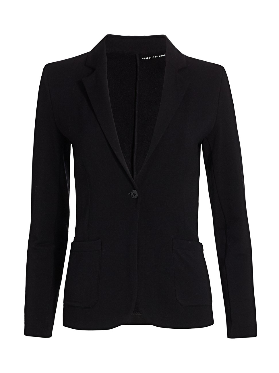 Majestic Filatures Women's Single Button Blazer - Black - Size Medium | Saks Fifth Avenue
