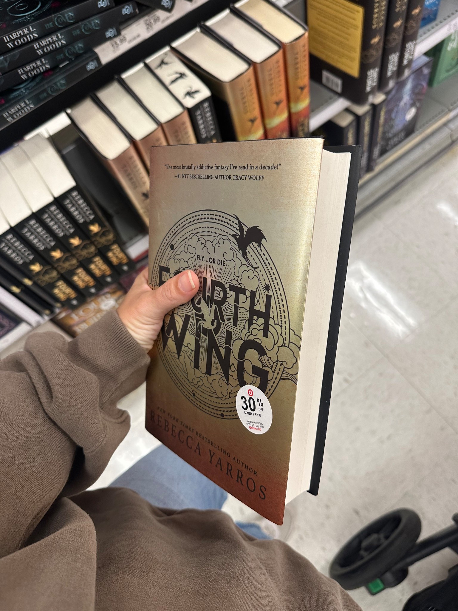 THIS BOOK!! I loved it so much I had to come visit it in the store!! Fourth Wing is the perfect cozy weather read! 

#LTKSaleAlert