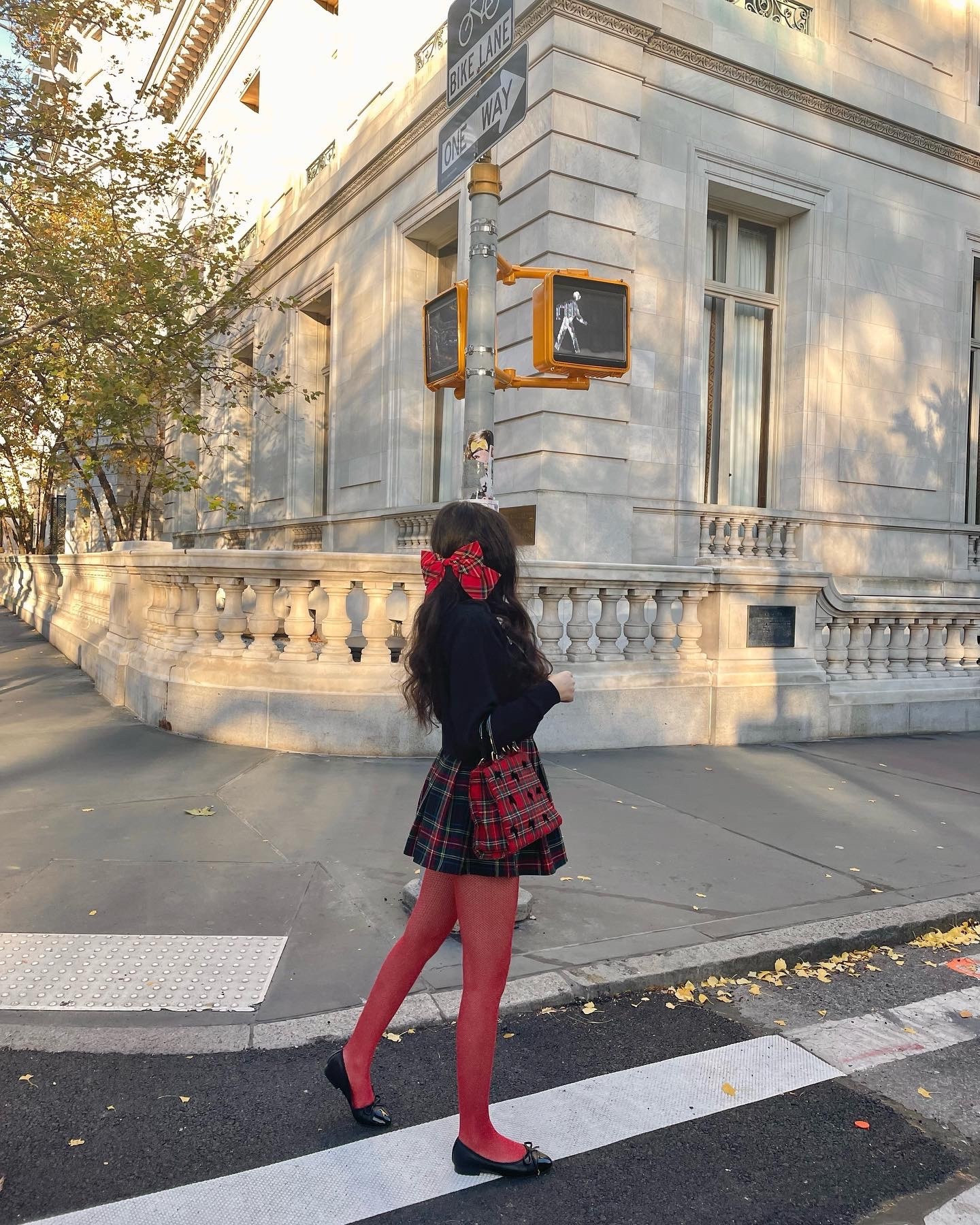 coquette red tights outfit 💌 cherry girl, hair bow, plaid skirt, old money, parisian style, nyc style

#LTKHoliday #LTKfindsunder100 #LTKshoecrush