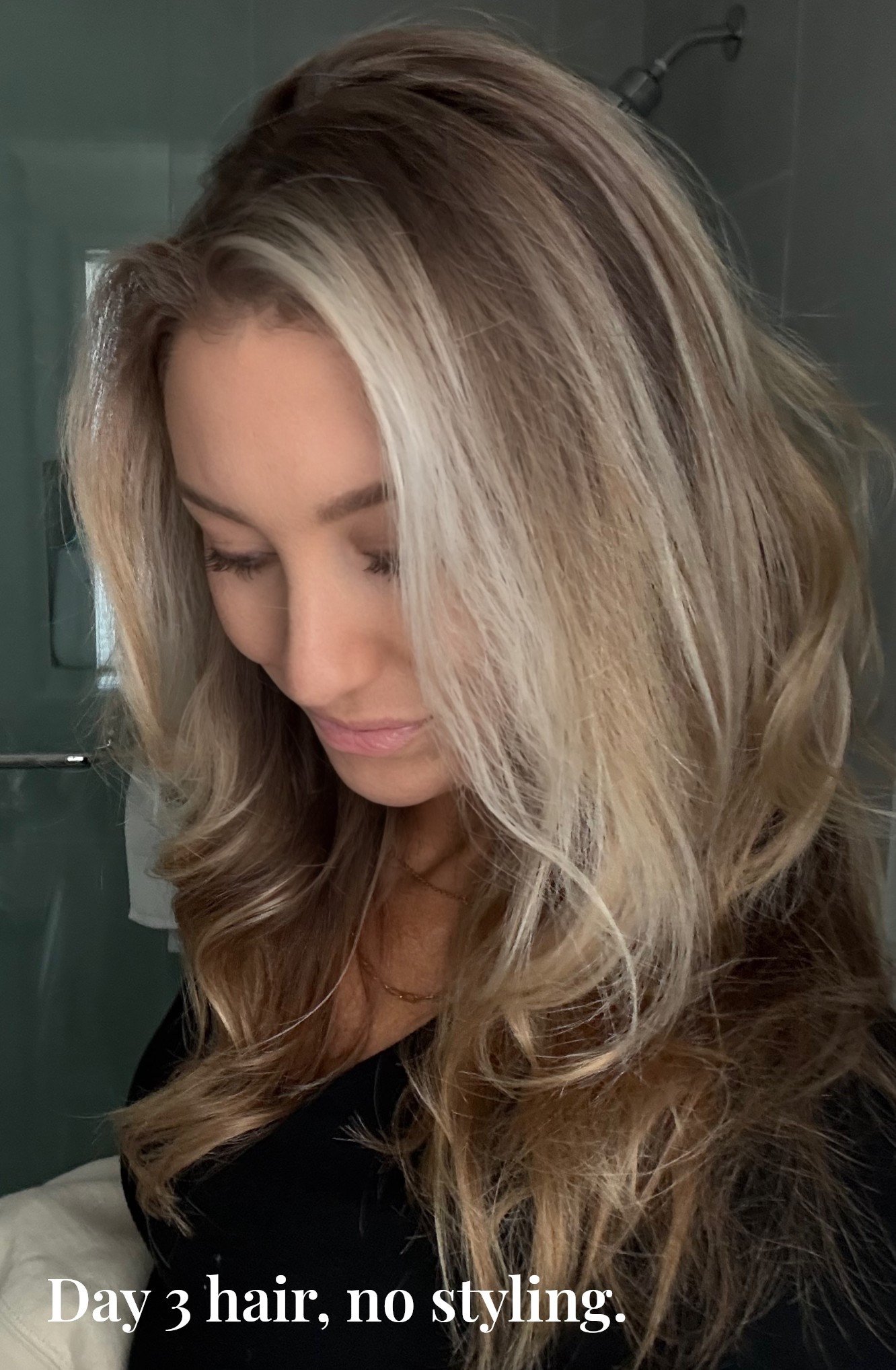 Day 3 hair, no styling, no heat tools, just brush and fluff…