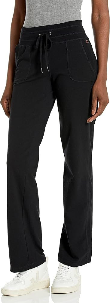 Danskin Women's Straight Leg Drawcord Athletic Pants | Amazon (US)