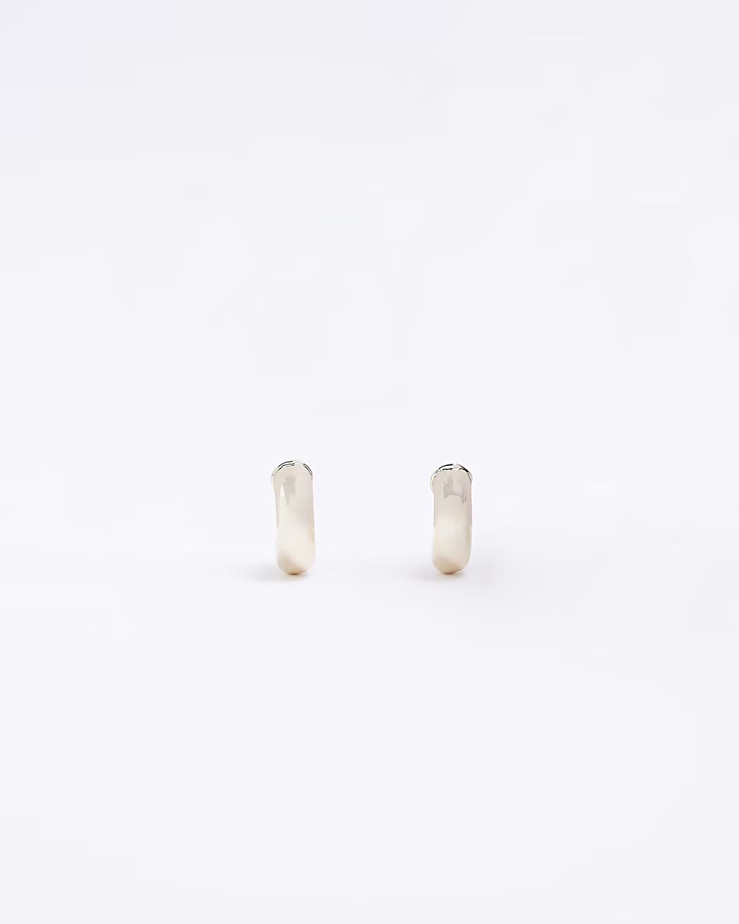 Gold Mini Chunky Hoop Earrings | River Island (UK & IE)