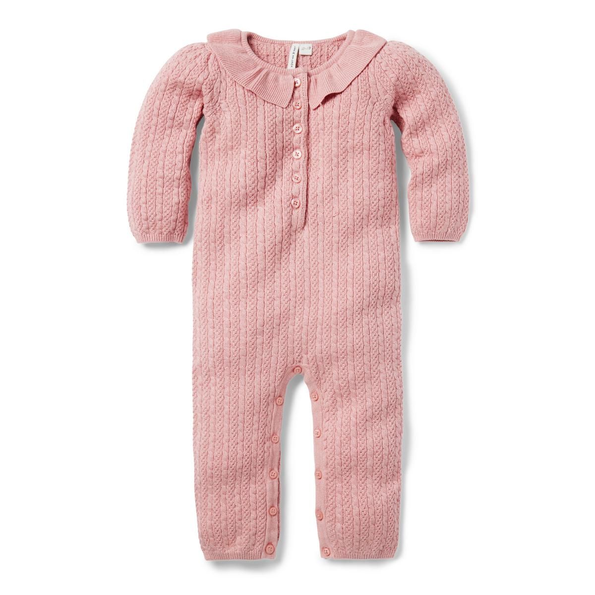Baby Cable Knit Collared One-Piece | Janie and Jack