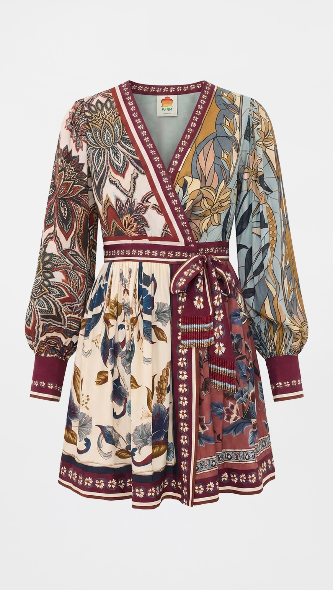 FARM Rio Mixed Scarves Mini Dress | Shopbop | Shopbop