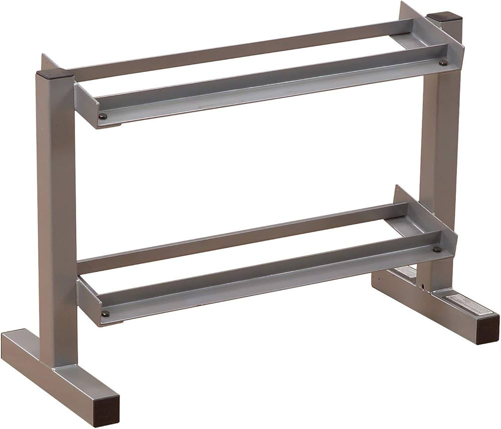 Body-Solid (PDR282X) 2-Tier Dumbbell Rack - Heavy-Duty 30inch Wide Weight Stand, Home Gym Storage... | Amazon (US)