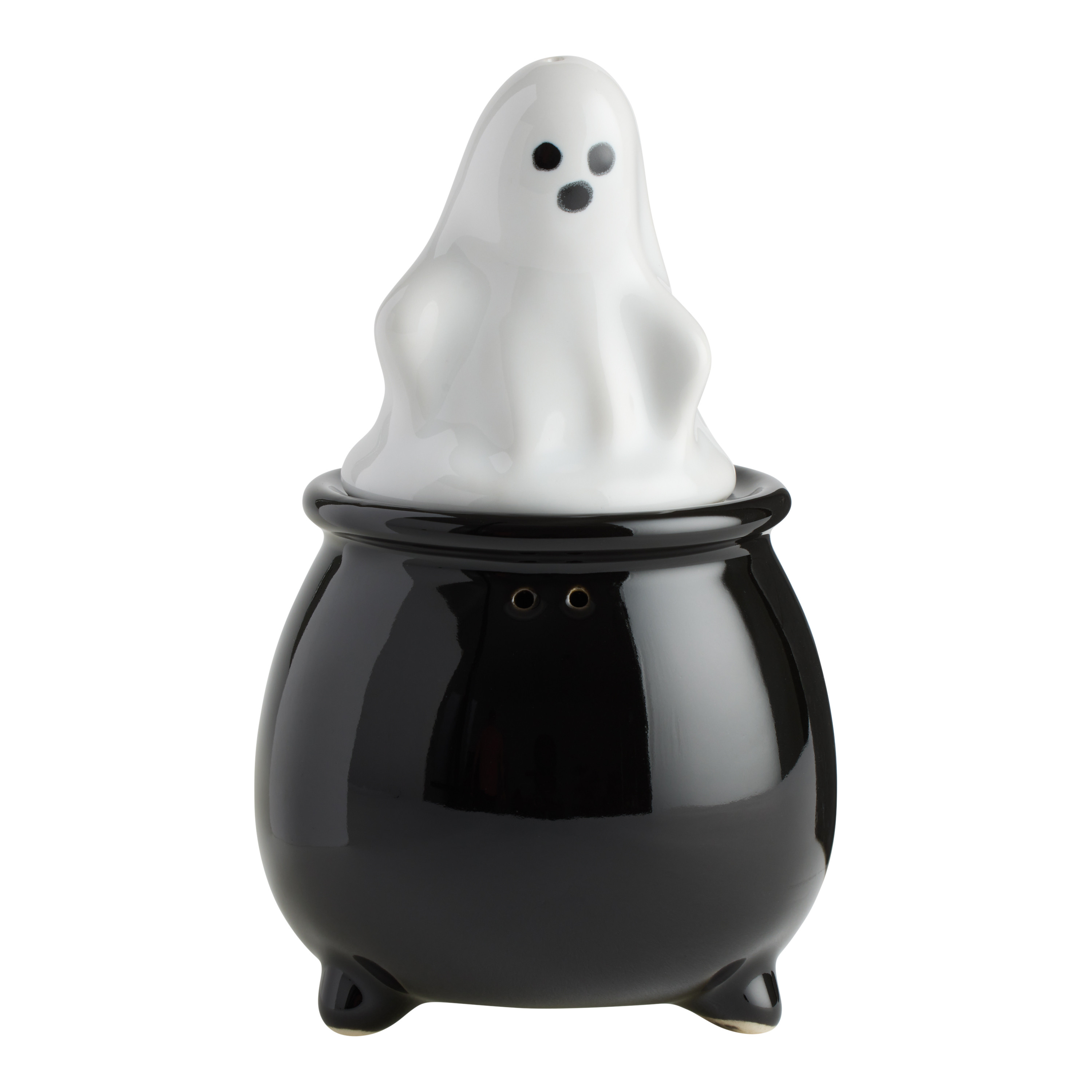 Ceramic Ghost and Cauldron Figural Salt and Pepper Shaker Set | World Market