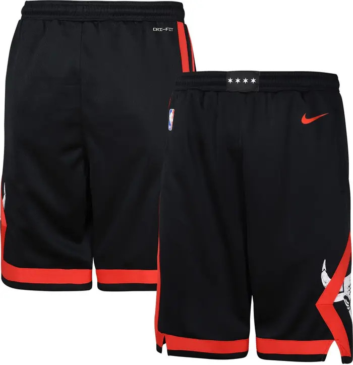 Nike Youth Nike Black Chicago Bulls 2023/24 City Edition Swingman Performance Shorts | Nordstrom | Nordstrom