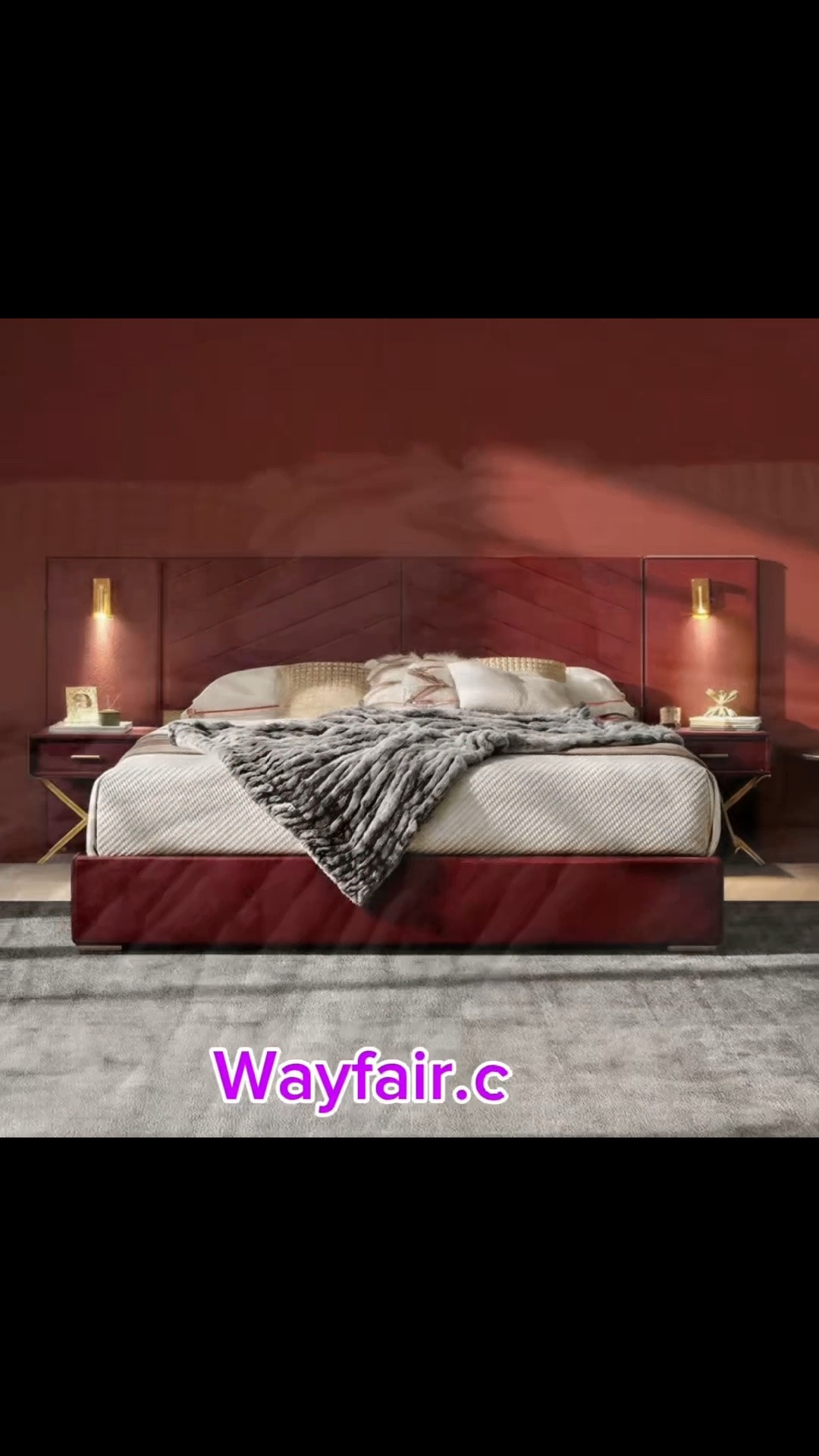 Luxurious Upholstered King Platform Bed With 2 Adjustable LED Lights And 2 Bedside Tables,Velvet Tufted Headboard,No Box Spring Needed,Blue

#LTKActive #LTKHome #LTKU