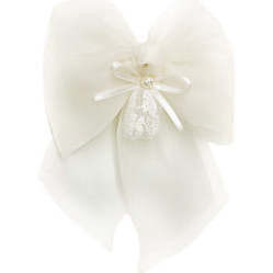 Petite Maison Kids | Bella Hair Bow (Cream, One Size) | Maisonette | Maisonette