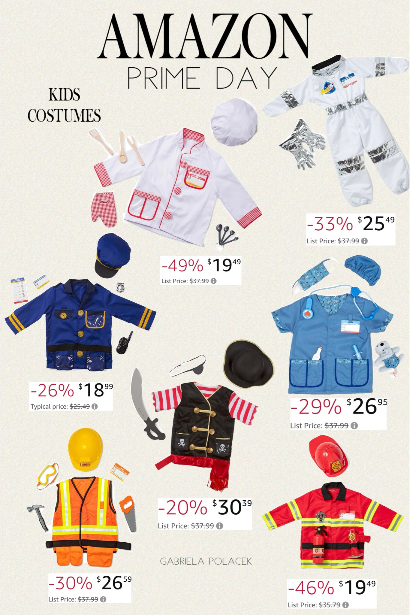 Amazon Prime Day Deals Melissa & Doug costumes on sale! Halloween kids costumes. Preten play. Melissa & Doug Pirate | Melissa & Doug Police Officer 

#LTKKids #LTKHalloween #LTKxPrimeDay