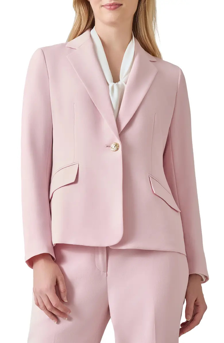 KASPER Slit Cuff Stretch Crepe Blazer | Nordstrom | Nordstrom