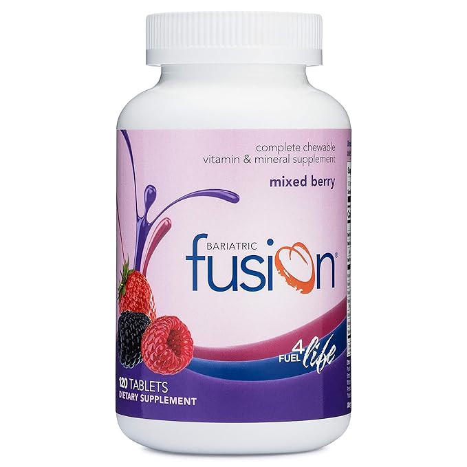 Bariatric Fusion Mixed Berry Complete Chewable Bariatric Multivitamin For Bariatric Surgery Patie... | Amazon (US)