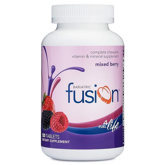 Bariatric Fusion Mixed Berry Complete Chewable Bariatric Multivitamin For Bariatric Surgery Patie... | Amazon (US)