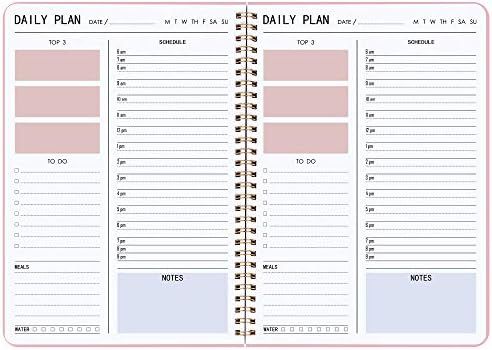 Daily Planner Hourly Schedules Appointment Planner Undated with to-Do List,Meals,Notes 10"X7.3",F... | Amazon (US)