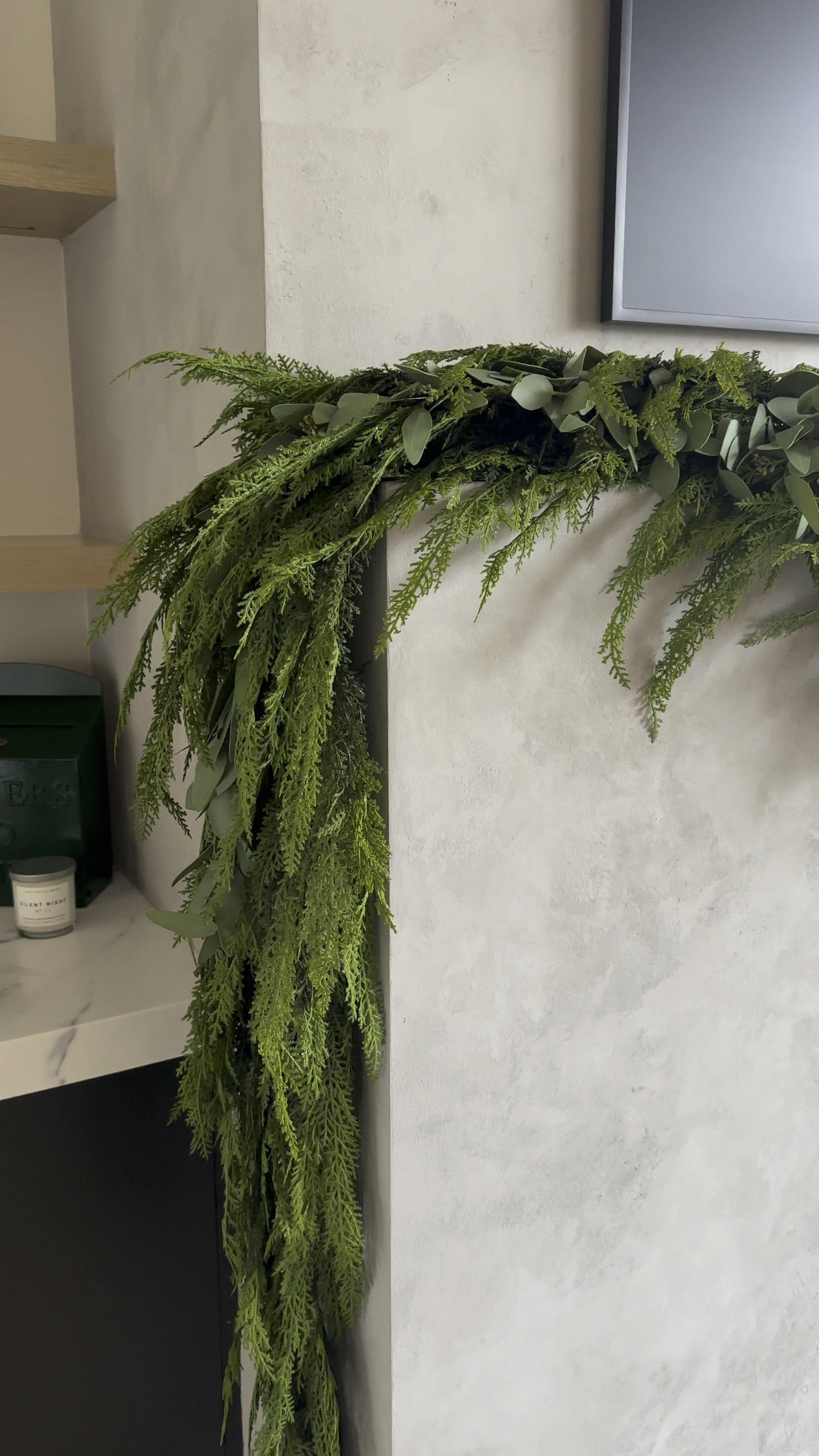 My fave mantel garland to layer  

#LTKhome #LTKHoliday #LTKSeasonal