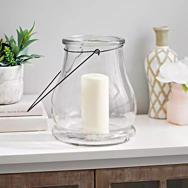 Clear Glass Lantern, 10.5 in. | Kirkland's Home