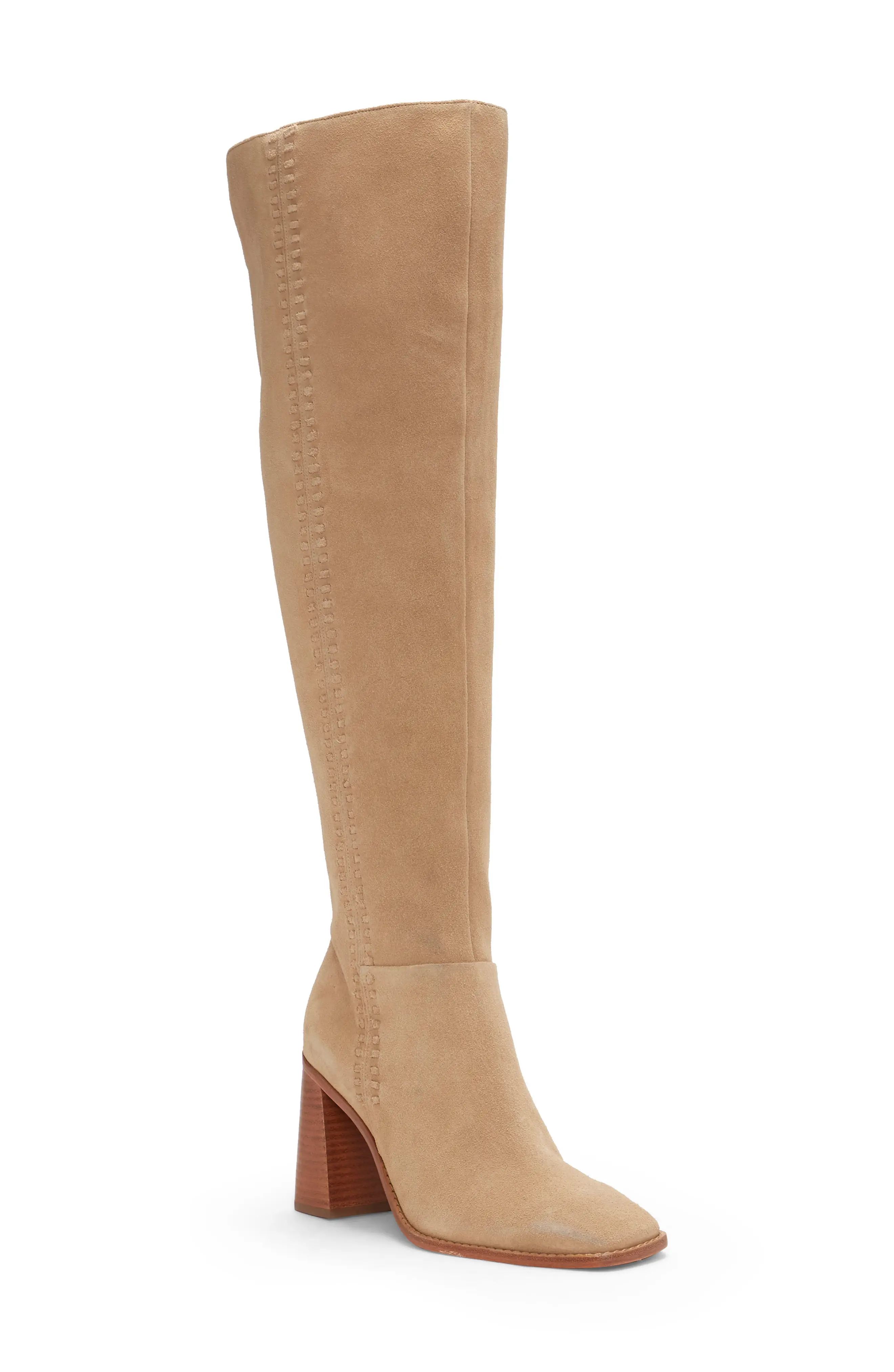 Vince Camuto Englea Over the Knee Boot, Size 5 in Tortilla at Nordstrom | Nordstrom