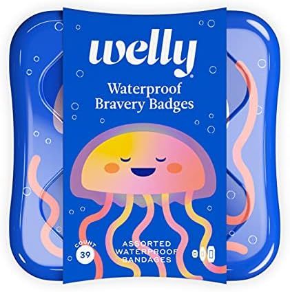 Welly Bandages - Waterproof | Adhesive Flexible Fabric Bravery Badges | Assorted Shapes for Minor Cu | Amazon (US)