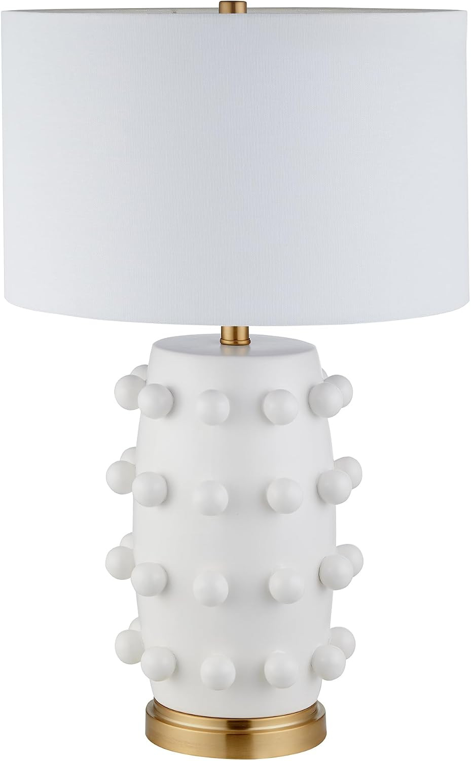 Henn&Hart 26" Modern 1-Light Table Lamp, Flat White | Amazon (US)
