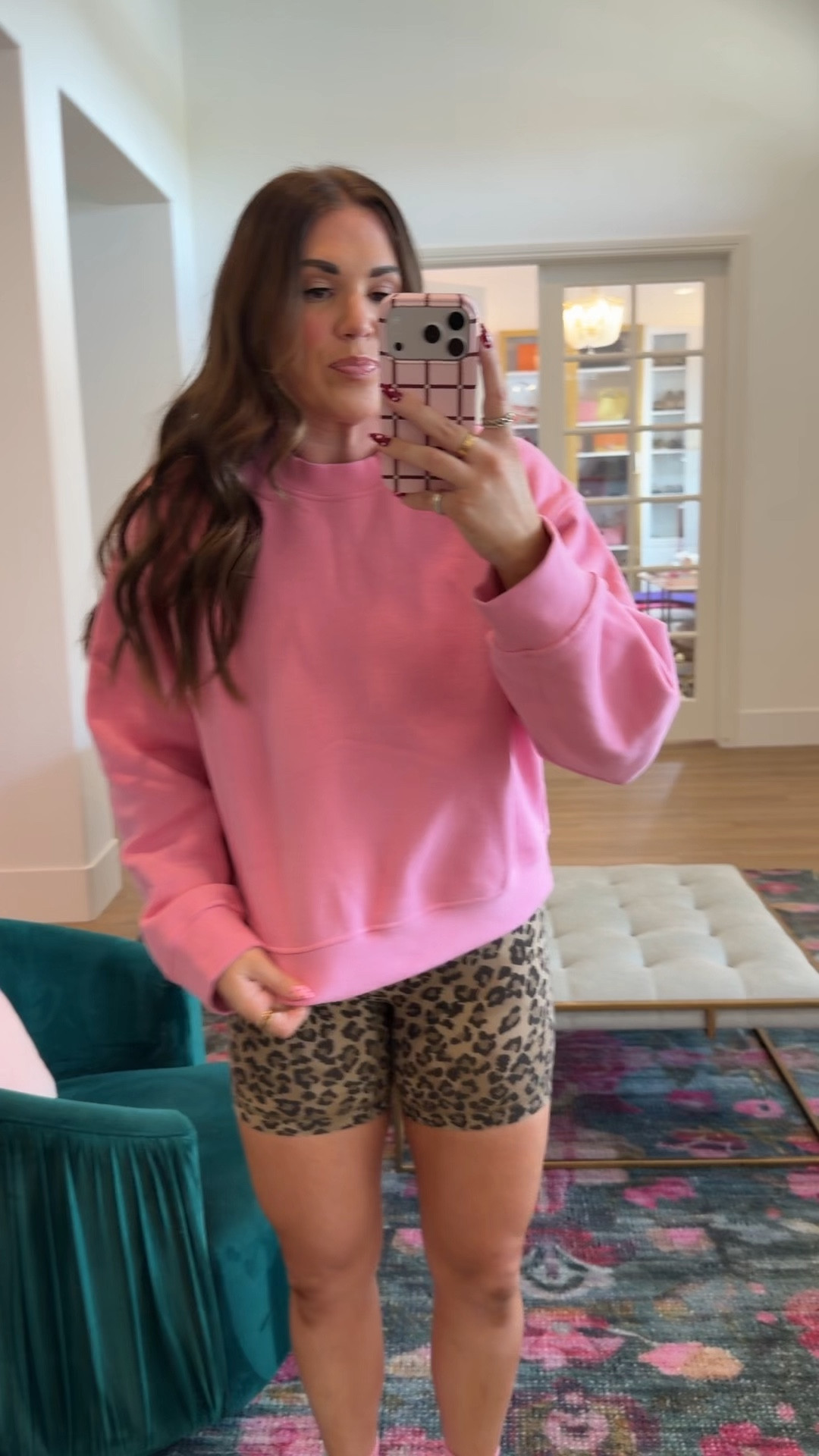 curvy midsize candy cloud pink athleisure look! wearing size medium in pullover (runs big!) and size 8 in shorts. also linking the matching fleece shorts!

#LTKSeasonal #LTKActive #LTKMidsize