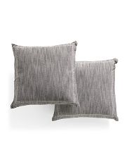 Set Of 2 20x20 Chambray Pillows With Embroidered Border | Home | Marshalls | Marshalls
