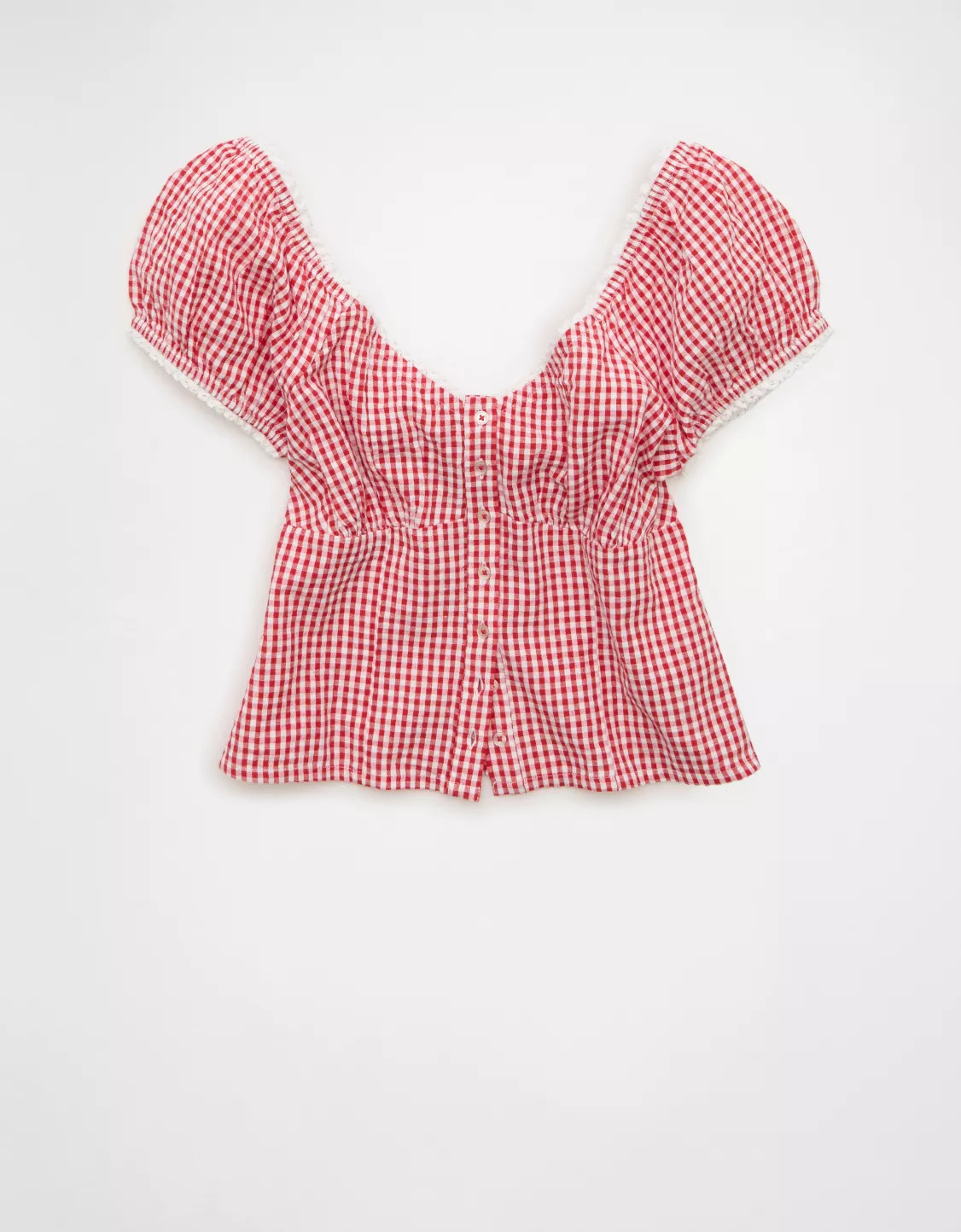 AE Short-Sleeve Corset Top | American Eagle Outfitters (US & CA)