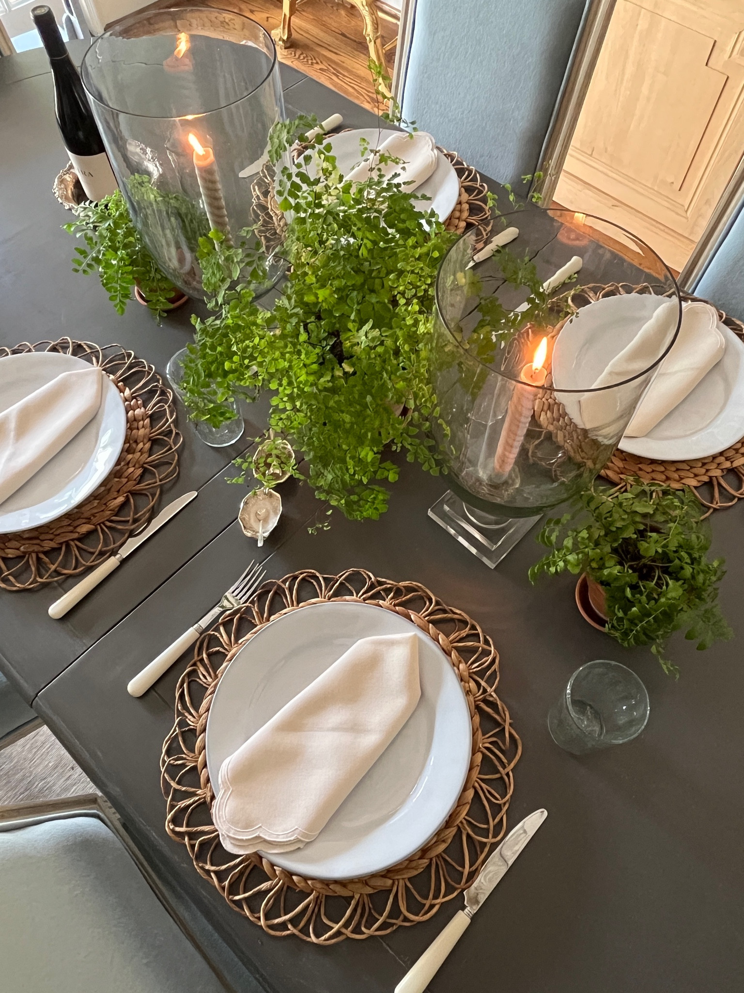 Super simple suppers. Ferns + rattan + ecru. Sunday supper is served. 

#LTKHome #LTKBacktoSchool #LTKParties