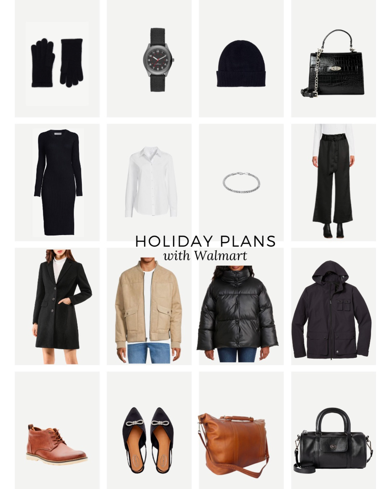 Gearing up for some holiday travel and celebrations? #WalmartPartner Luckily @walmartfashion makes it easy on us to find everything we need this time of year. It’s been a while since we’ve all done the holiday party circuit! I thought it was time for a little refresh in that department. Here are some timeless picks that help dress up your winter game this year. Happy travels! #WalmartFashion

#LTKHoliday #LTKSeasonal
