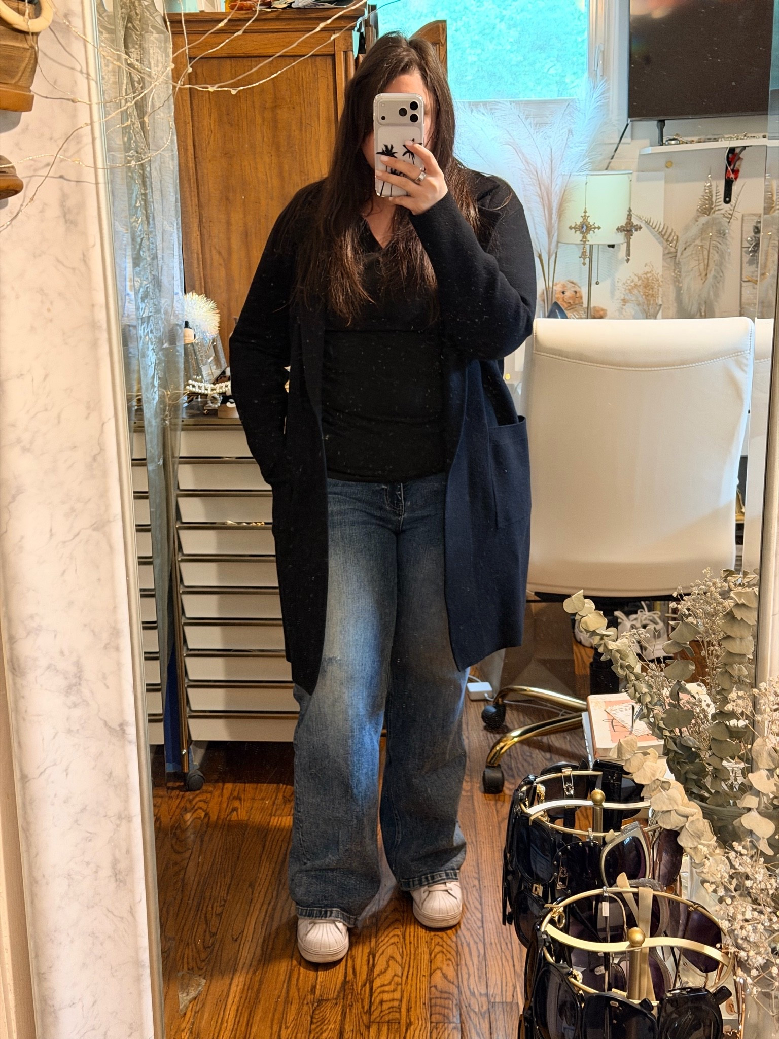 Love this long cardigan! I wear it multiple times a week!

#LTKSeasonal #LTKootd #LTKMidsize