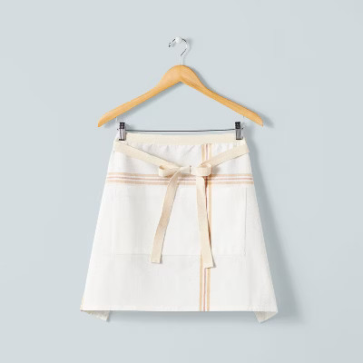 Open Plaid Waist Apron Gold/Cream - Hearth & Hand™ with Magnolia | Target