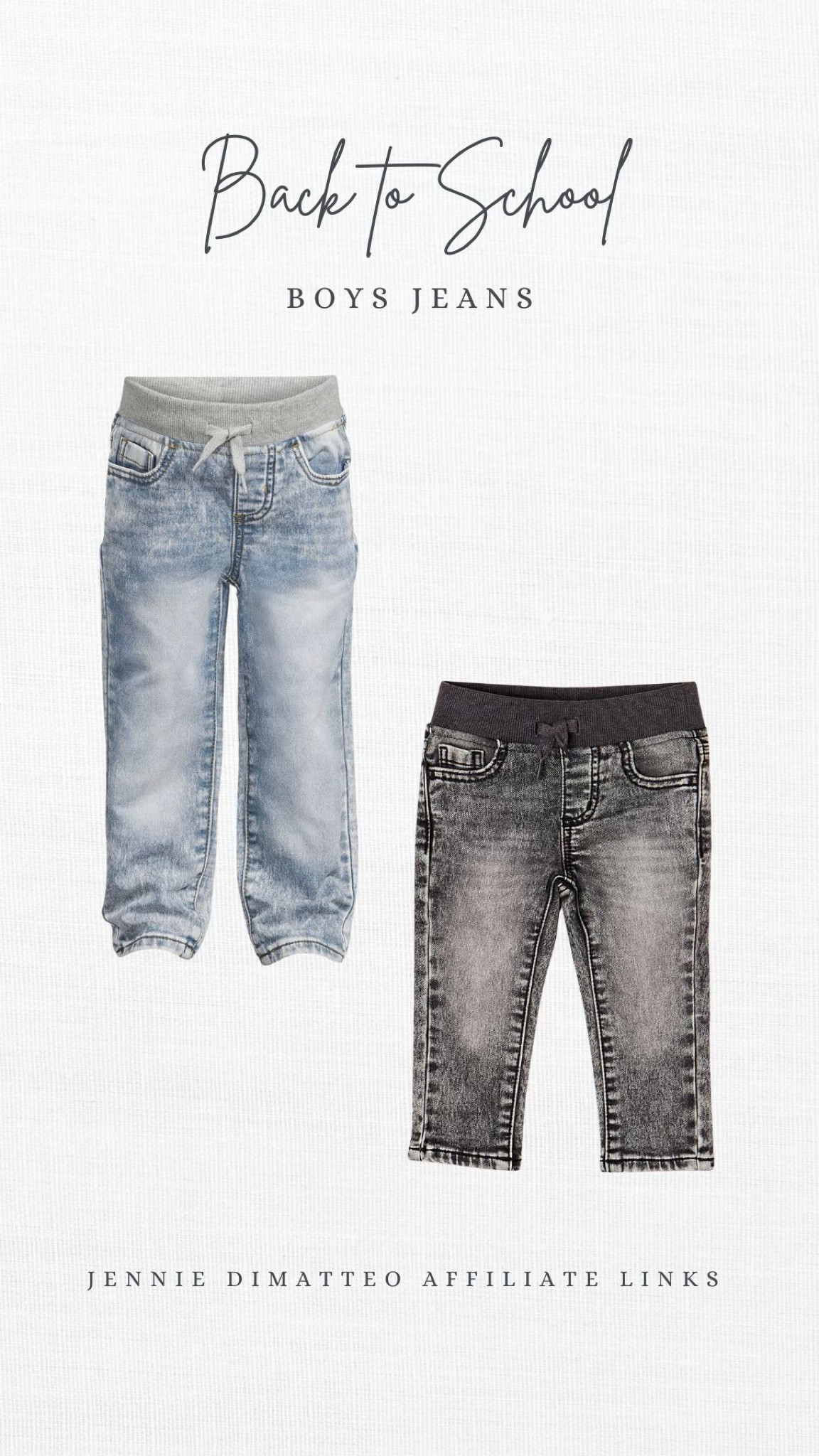 Little boys jeans for back to school! These are my favorite little boys jeans! The material and wash are so cute and they are really good quality! The stretchy waistband is perfect and they have real pockets.

Little boys jeans. Toddler boys clothes. Preschool boy back to school clothes. Preschool clothes. Toddler Boys Walmart clothes. 

#LTKBacktoSchool #LTKFamily #LTKKids