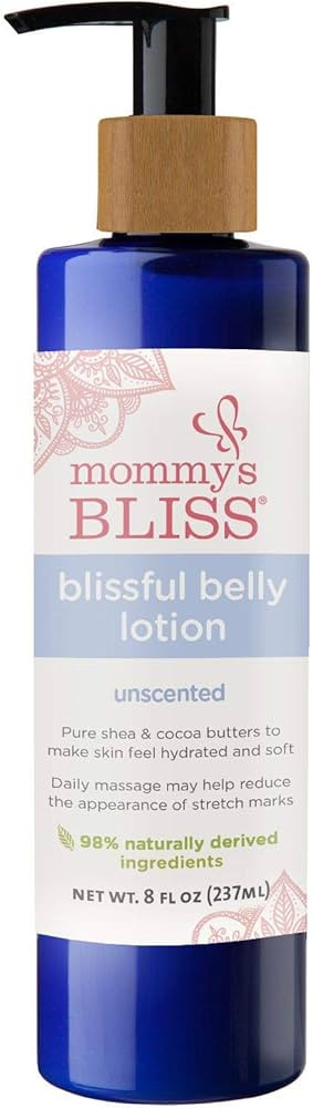 Mommy's Bliss Belly Lotion: For Hydrated, Resilient, & Elastic Skin During Pregnancy, Reduce Stre... | Amazon (US)