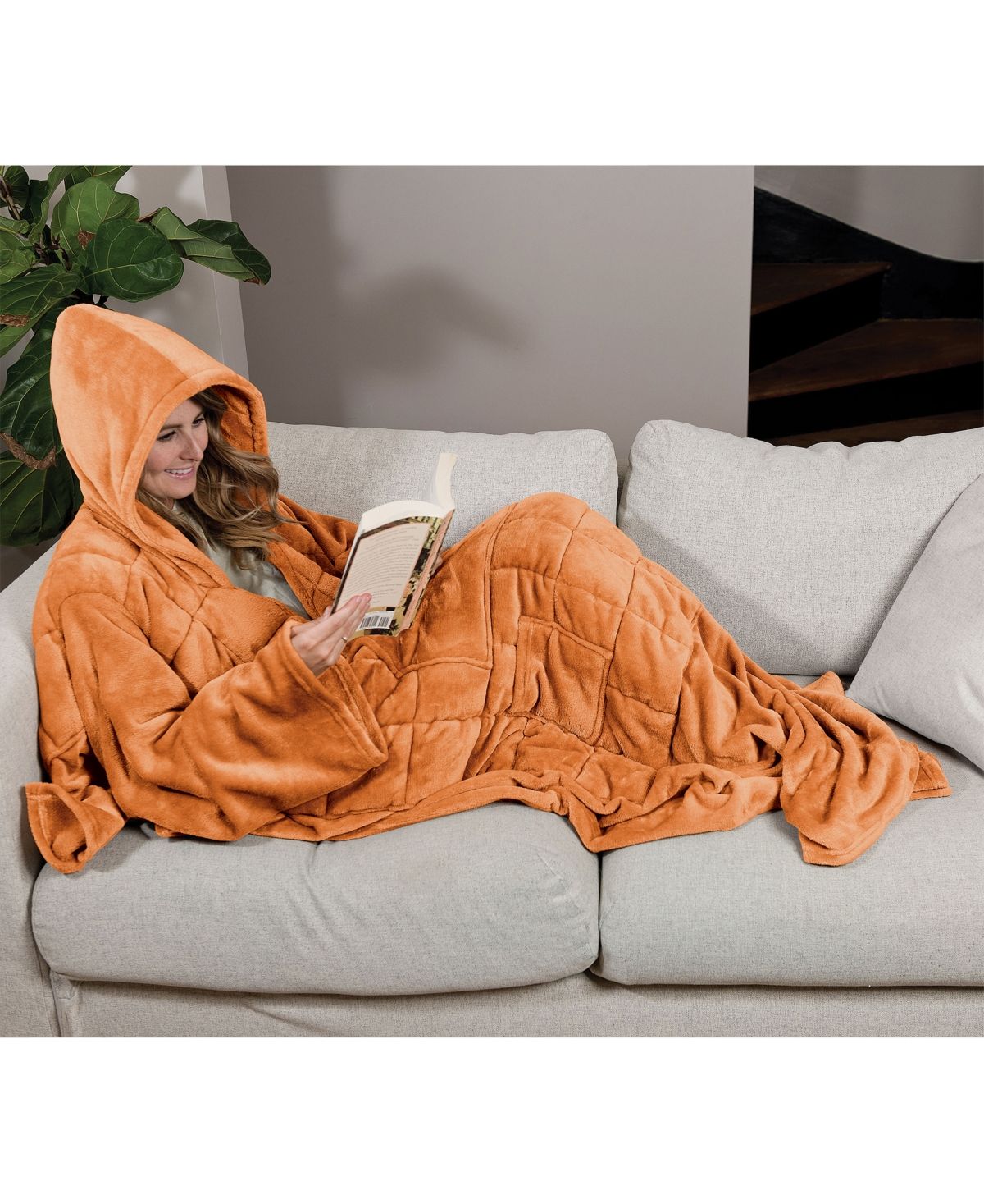 Ella Jayne Wearable Weighted Snuggle Blanket Bedding | Macys (US)