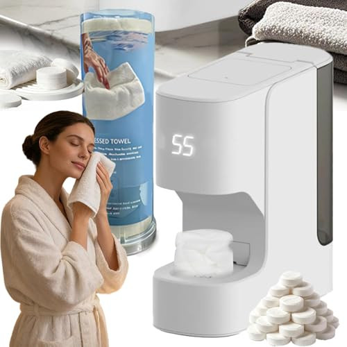 Automatic Hot Towel Dispenser, 2026 New Upgraded Hot Face Towel Warmer, Heats Up in 5 Seconds, disposable towel heater Machine, with Smart Voice Alerts, for Facials, Spa, Cleaning (Style A + 20Towel) | Amazon (US)