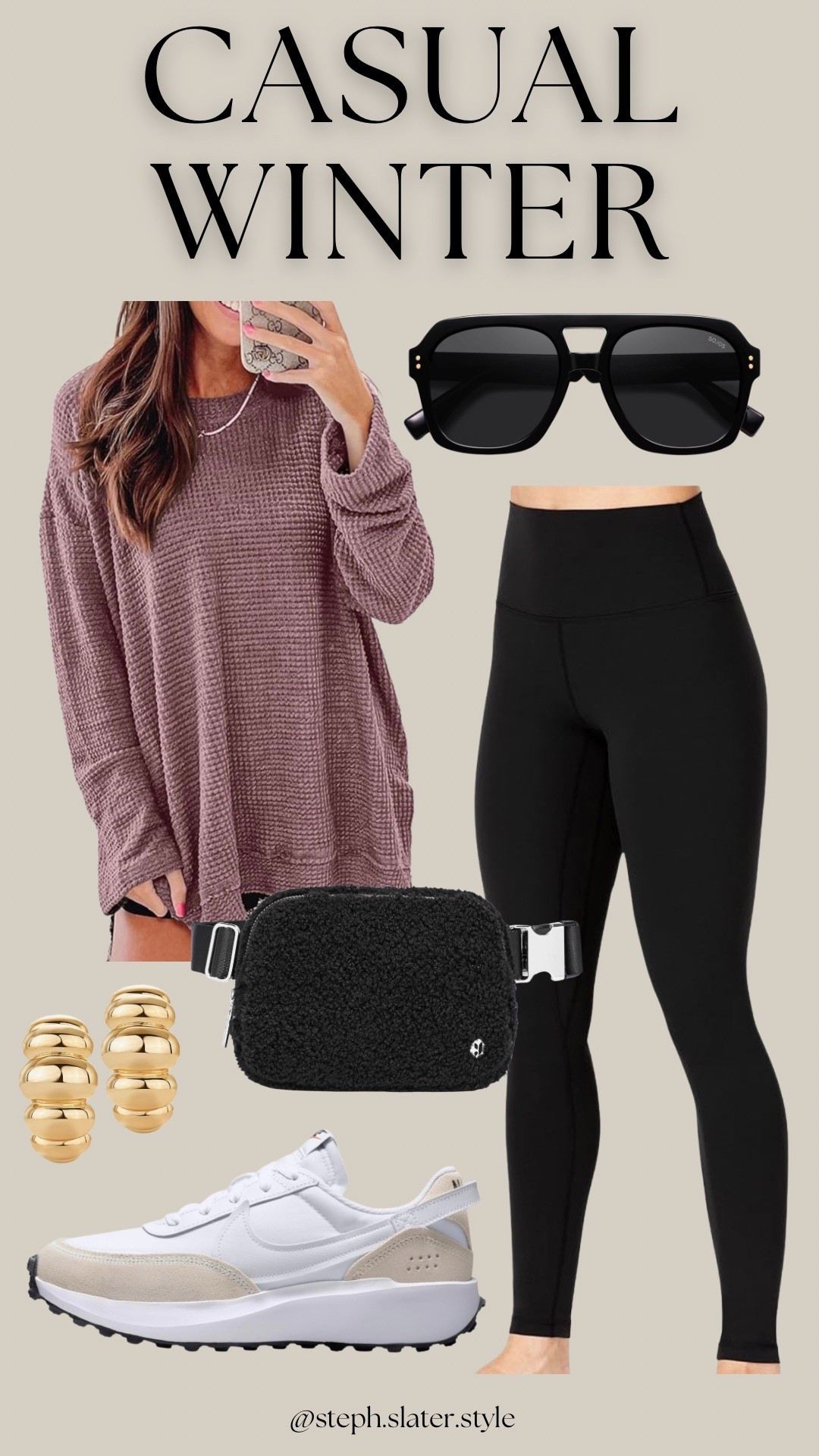 Casual winter look perfect for running errands  

#LTKFindsUnder50 #LTKSeasonal #LTKActive