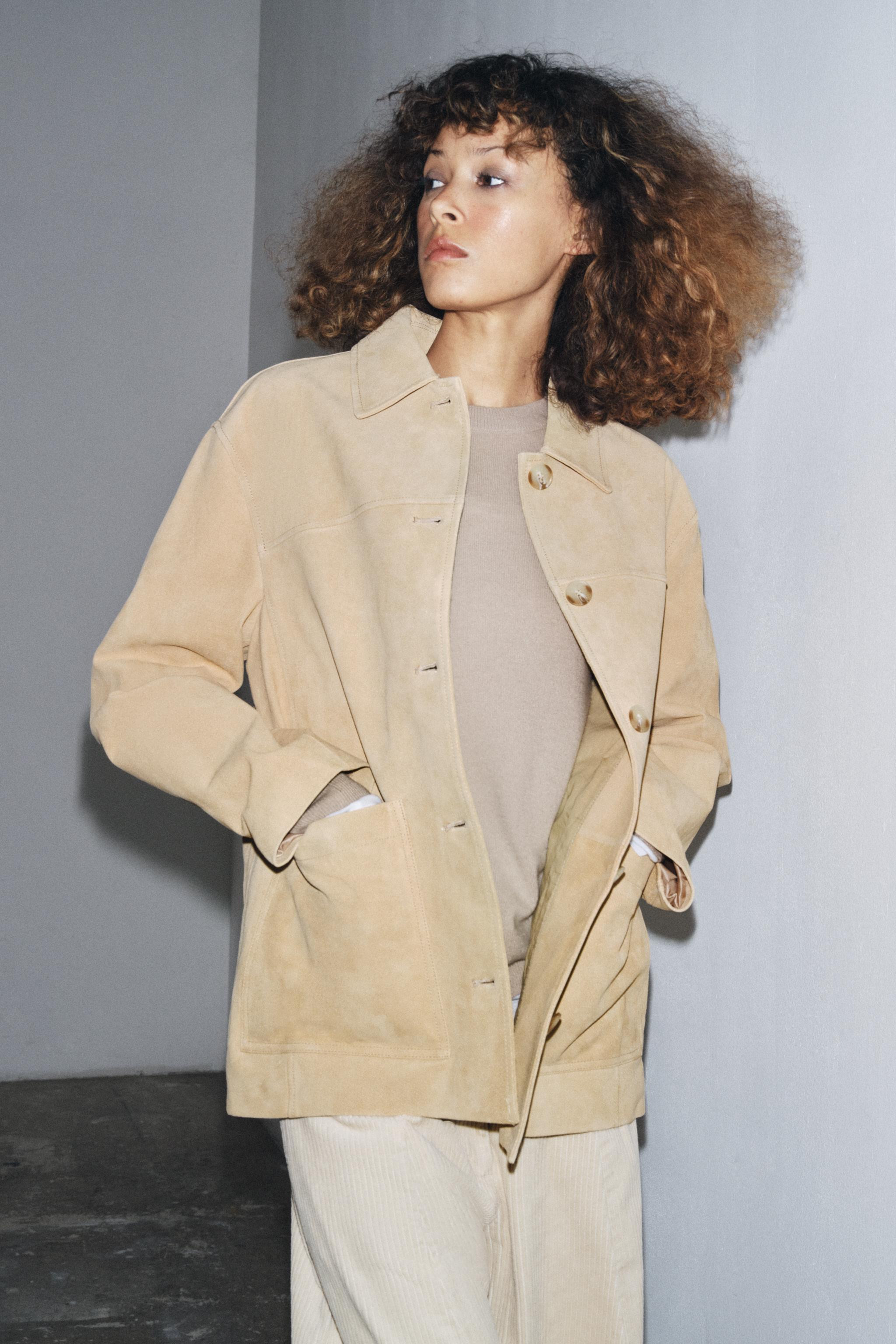 SUEDE LEATHER JACKET ZW COLLECTION LIMITED EDITION | Zara UK