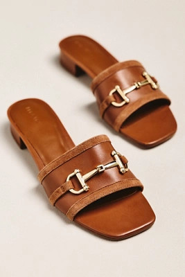 Maeve Horsebit Slide Sandals | Anthropologie (US)