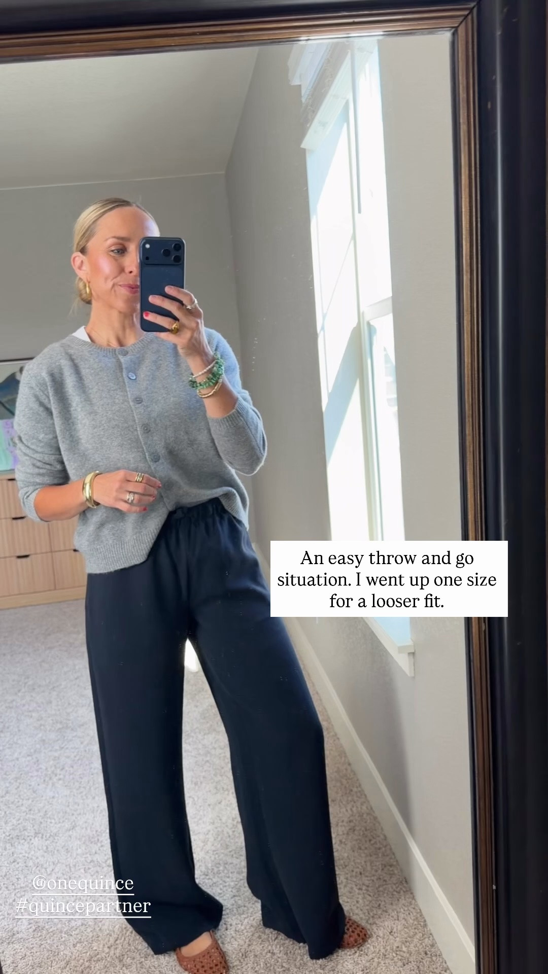 These new tops from @quince are perfect for back to school, teachers and anyone who works outside of the home! Quality and fit are all fantastic.  True to size in everything.🫶 #quincepartner

#LTKgrwm #LTKootd