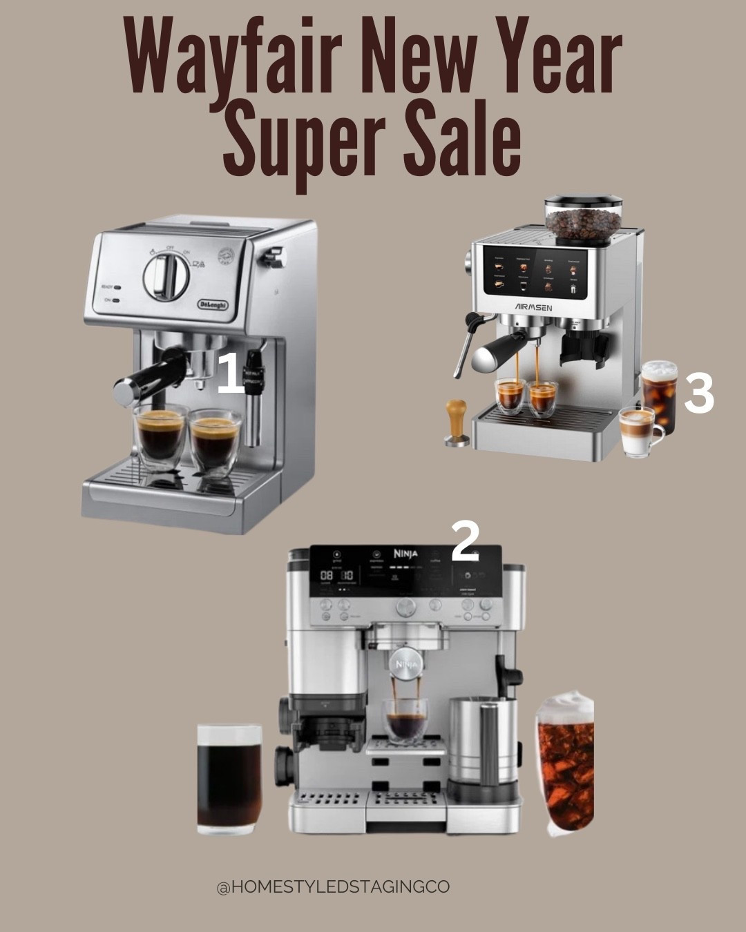 If a new espresso machine was on your New Year wish list 👀
Wayfair’s sale has some of the best deals I’ve seen.
Linked my top picks before they sell out ☕️✨


#LTKHome #LTKmorningroutine #LTKOver40