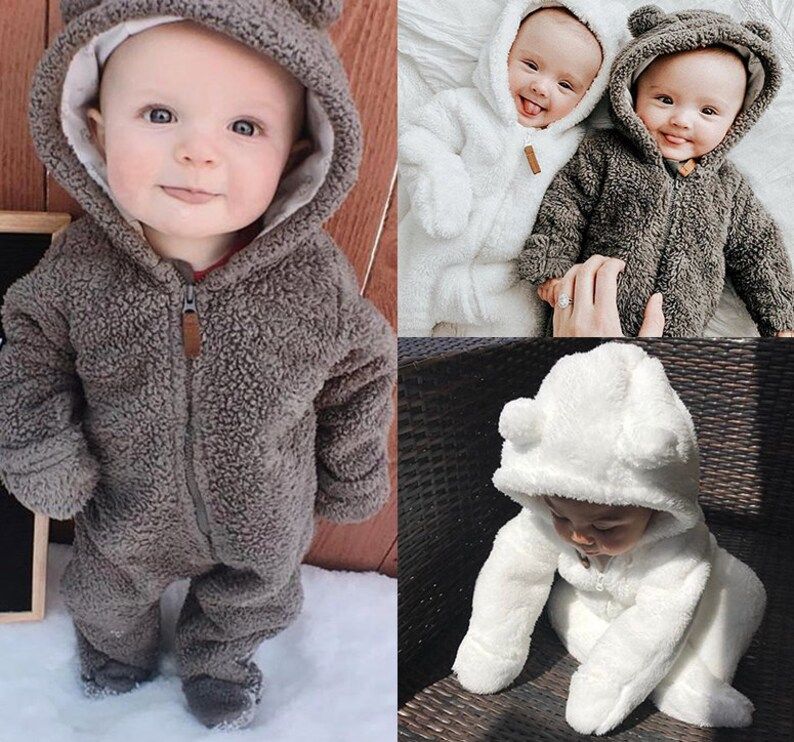 50% OFF Pre-order newborn Hooded Winter Romper Fashion | Etsy | Etsy (US)