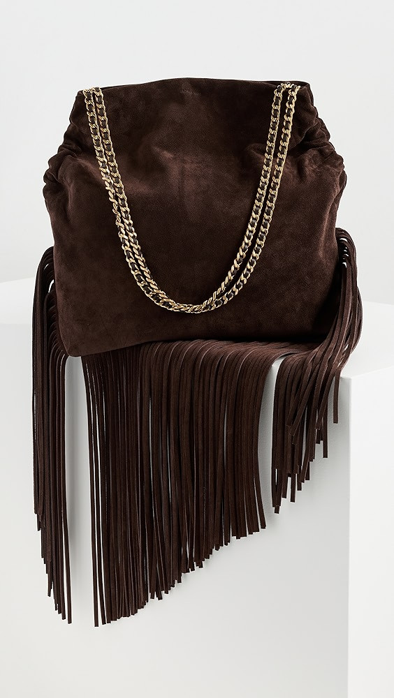 Suede Fringe Slouch Shoulder Bag | Shopbop