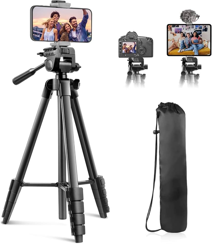 Sensyne 64" Camera Tripod Stand, Versatile Phone & iPad Tripod with Wireless Remote and 2-in-1 Ph... | Amazon (US)