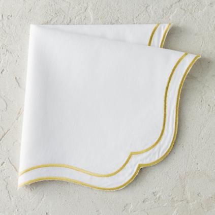 Claudette Embroidered Table Linens | Frontgate