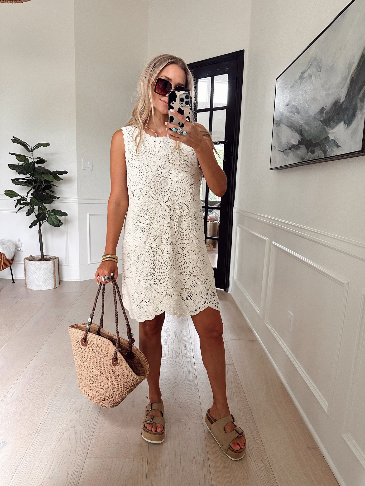 🤍 Major sale alert on this gorgeous crochet mini dress from Abercrombie! It’s currently $20 off plus used code AFSUMMER for an additional 15% off❣️🤭

Went up one size (medium)

5’5” // 120 lbs
